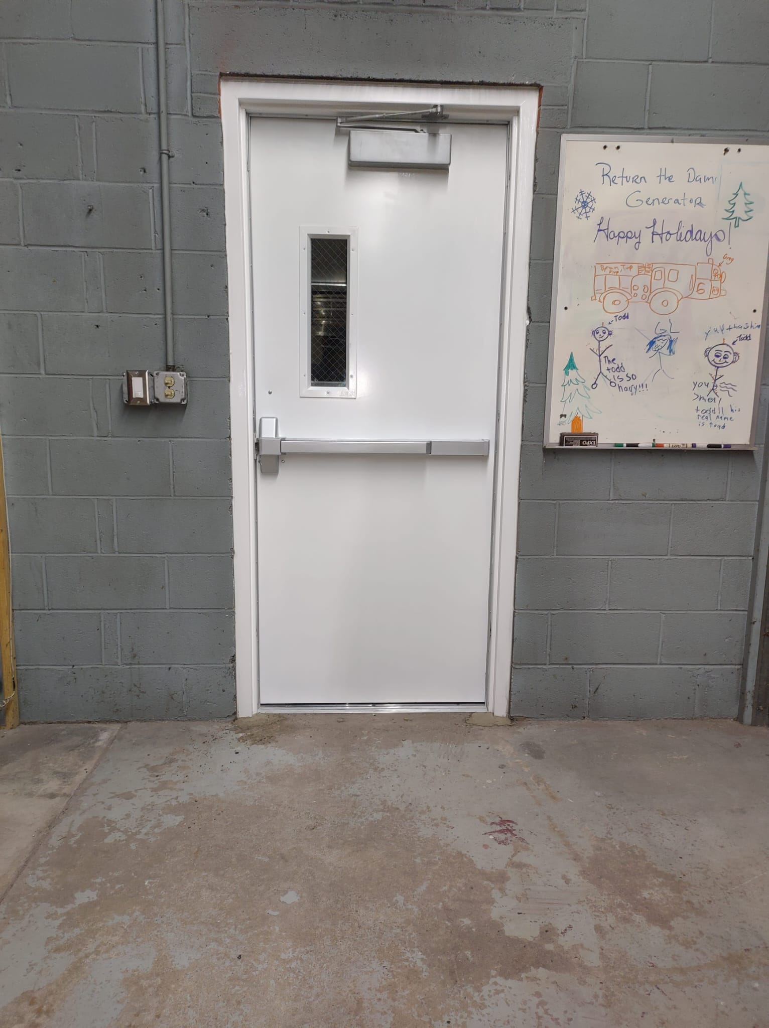 White Fire-Rated Door