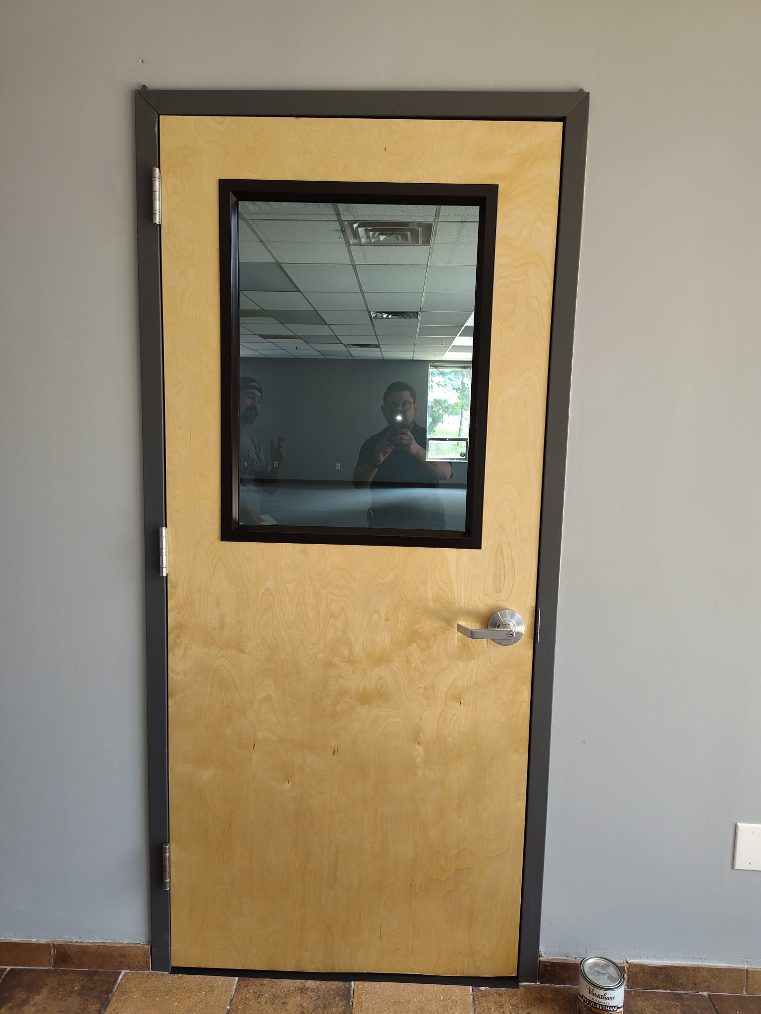 Wood Door with Vision Panel
